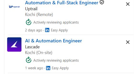 AI Automation with n8n & Make.com internship jobs in Napier
