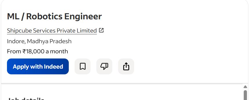 AI ML ROBOTICS internship jobs in Napier