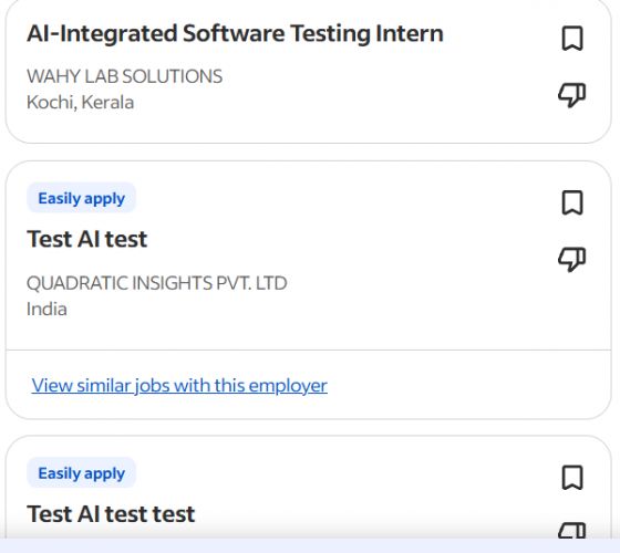 AI Testing & Automation internship jobs in Gisborne
