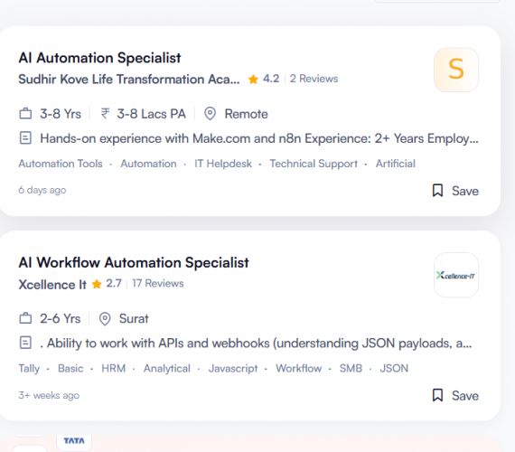 AI WhatsApp Automation internship jobs in Hamilton