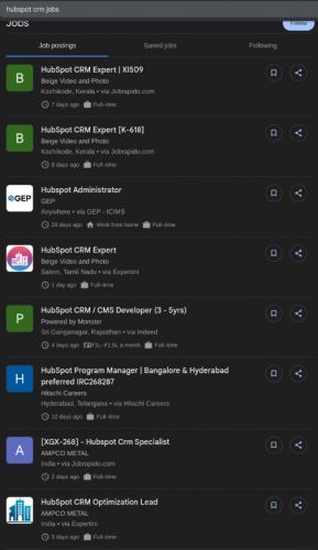 HubSpot CRM internship jobs in Wellington