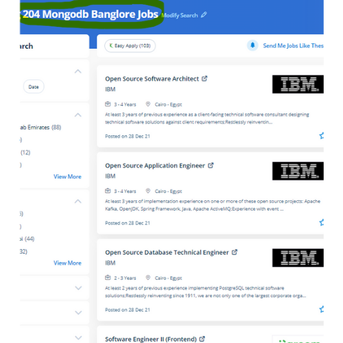 MongoDB internship jobs in Tauranga